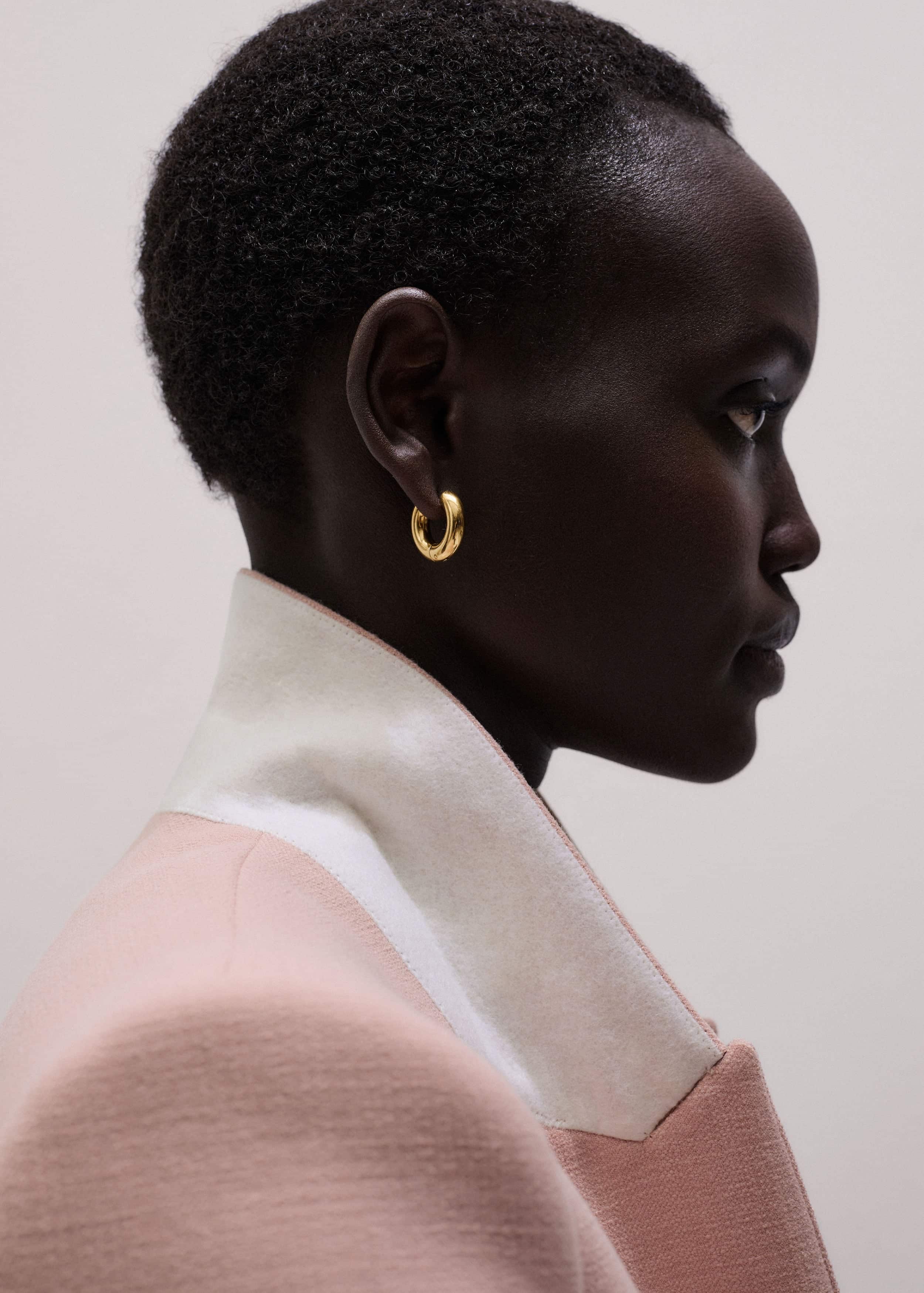 Pink Sharp Shoulder Blazer meandem