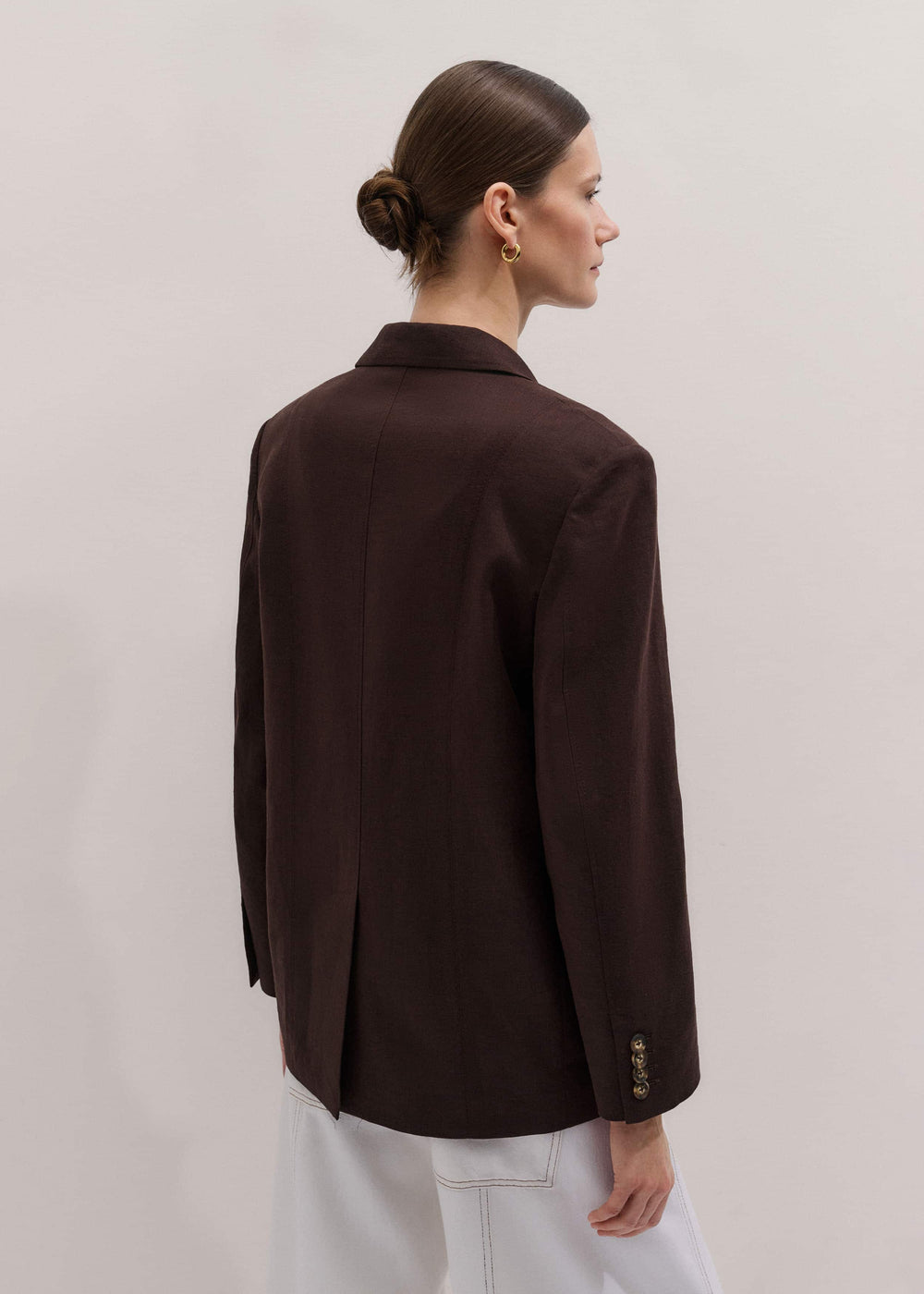 Brown Summer Oversized Blazer meandem