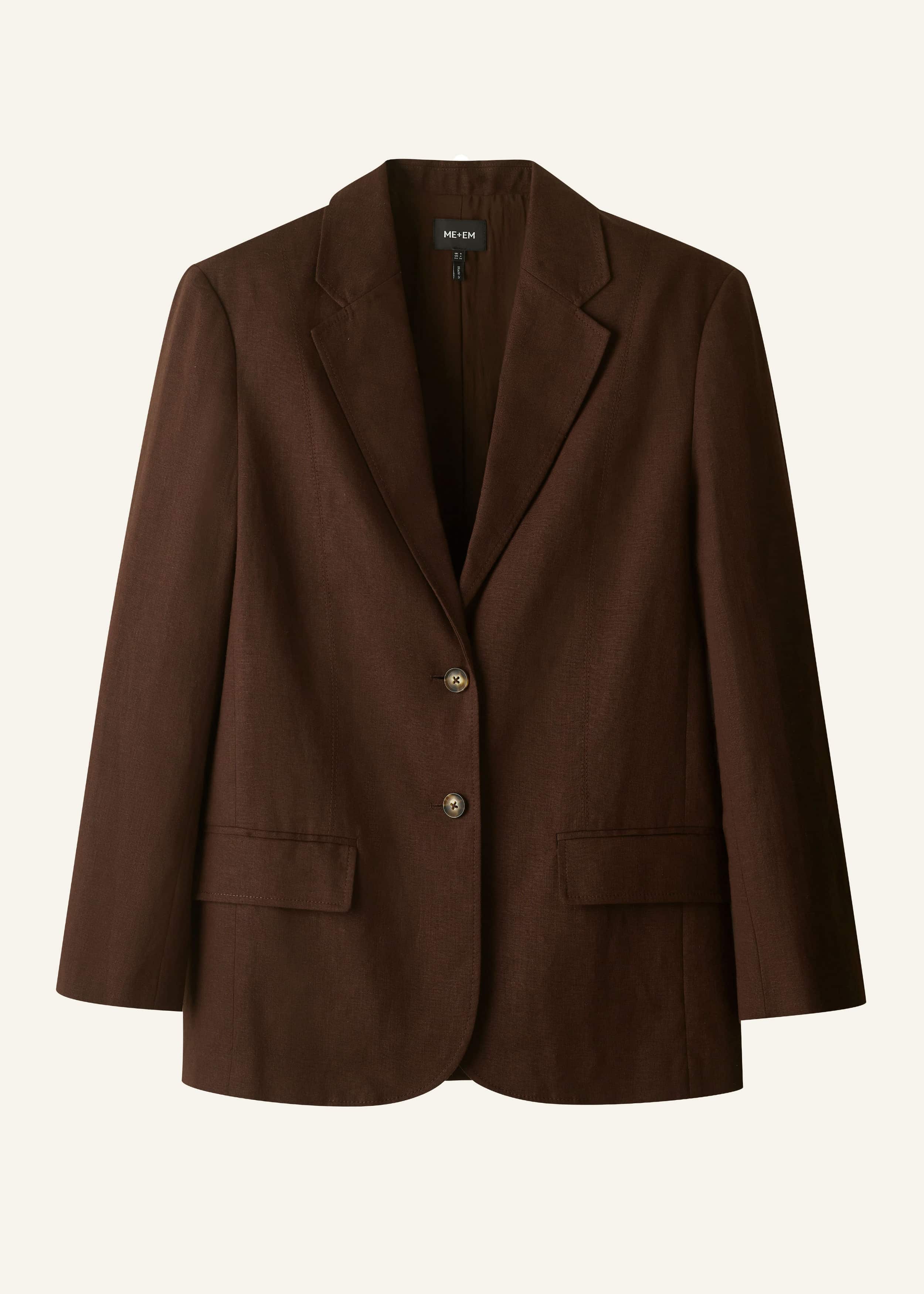 Brown Summer Oversized Blazer meandem