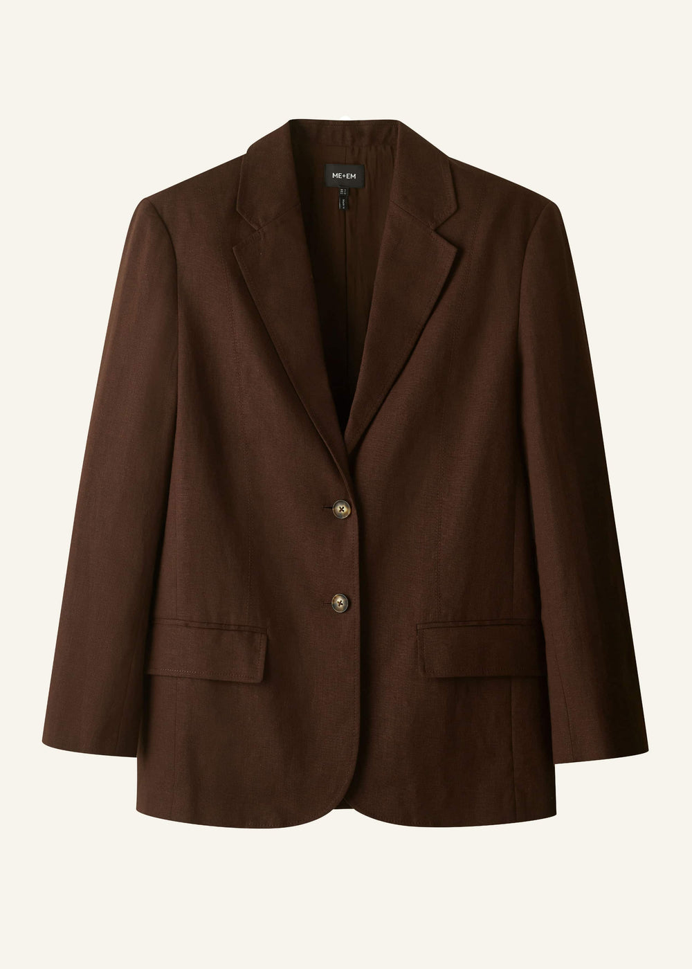 Brown Summer Oversized Blazer meandem