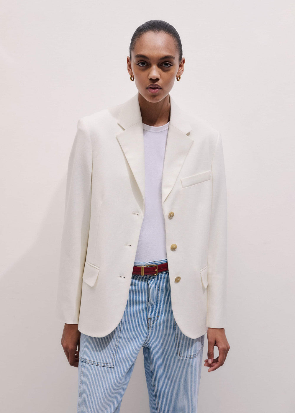 Ivory Icon Intelligently Oversized Blazer meandem