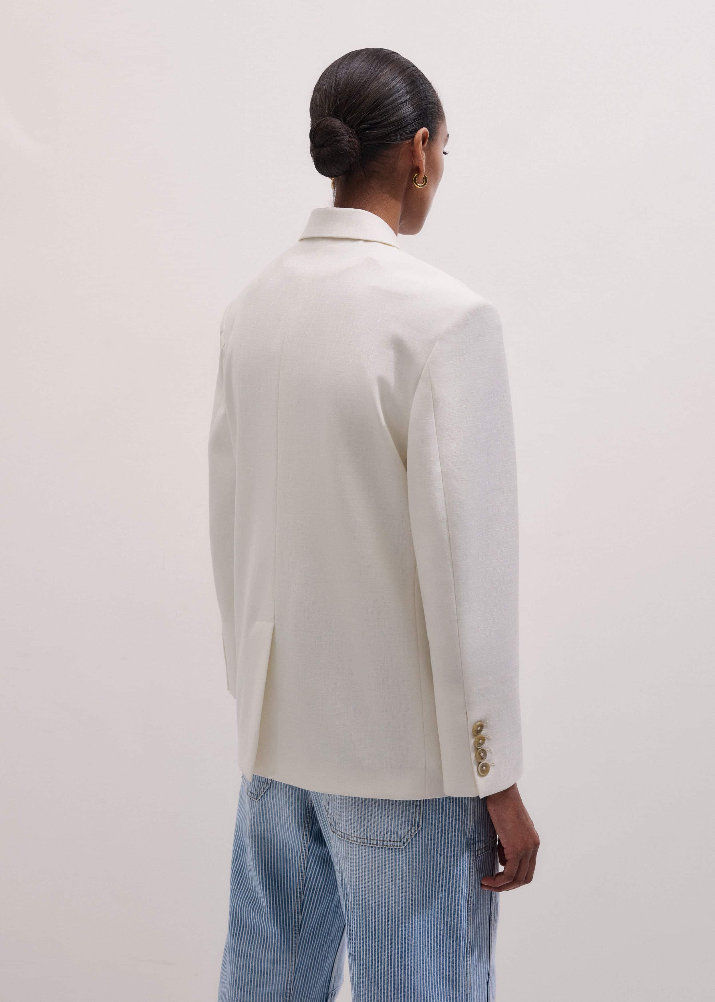 Ivory Icon Intelligently Oversized Blazer meandem