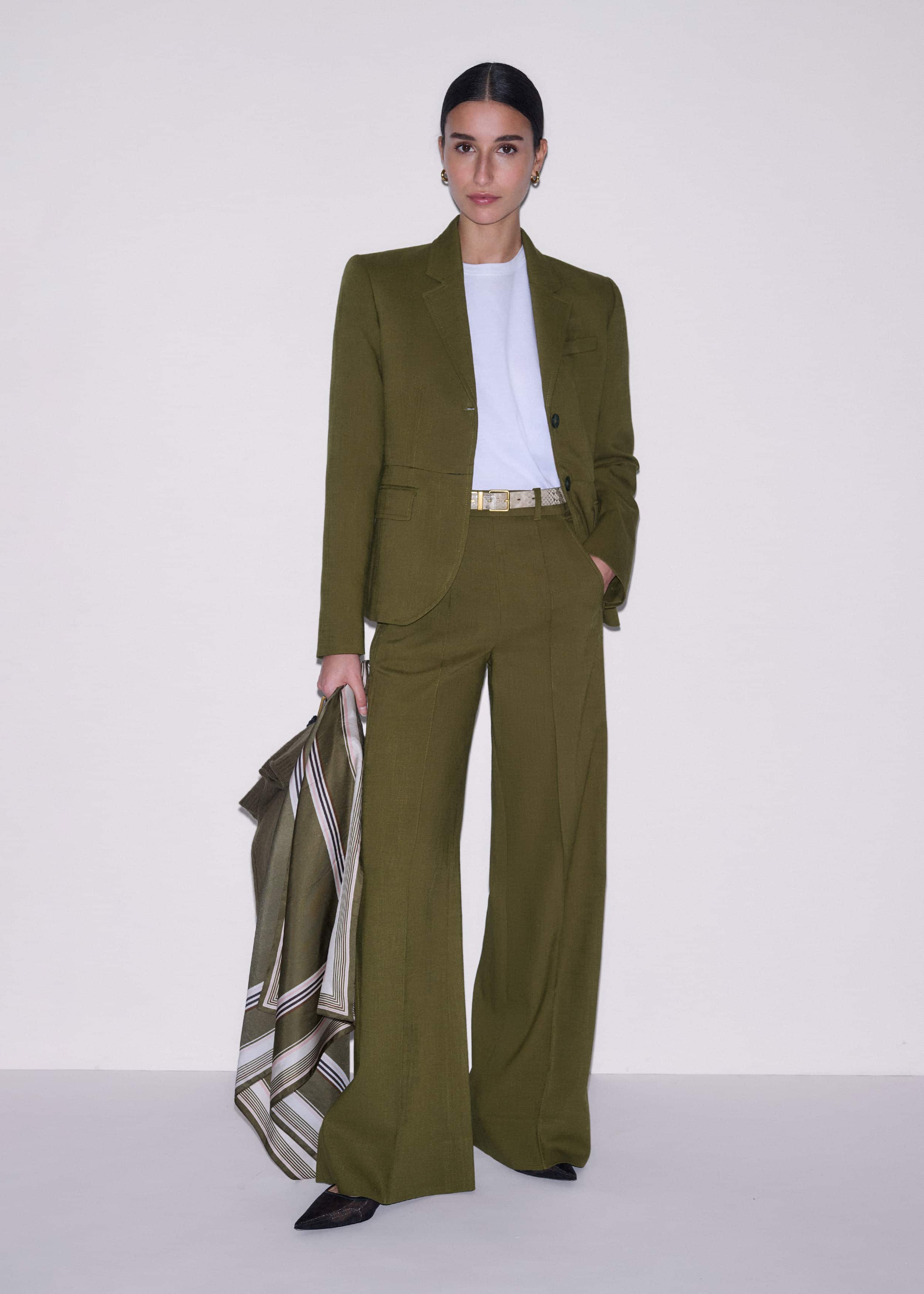 Olive Green Soft Sculpt Jacket meandem