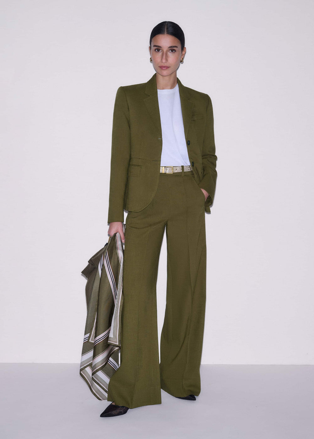 Olive Green Soft Sculpt Jacket meandem