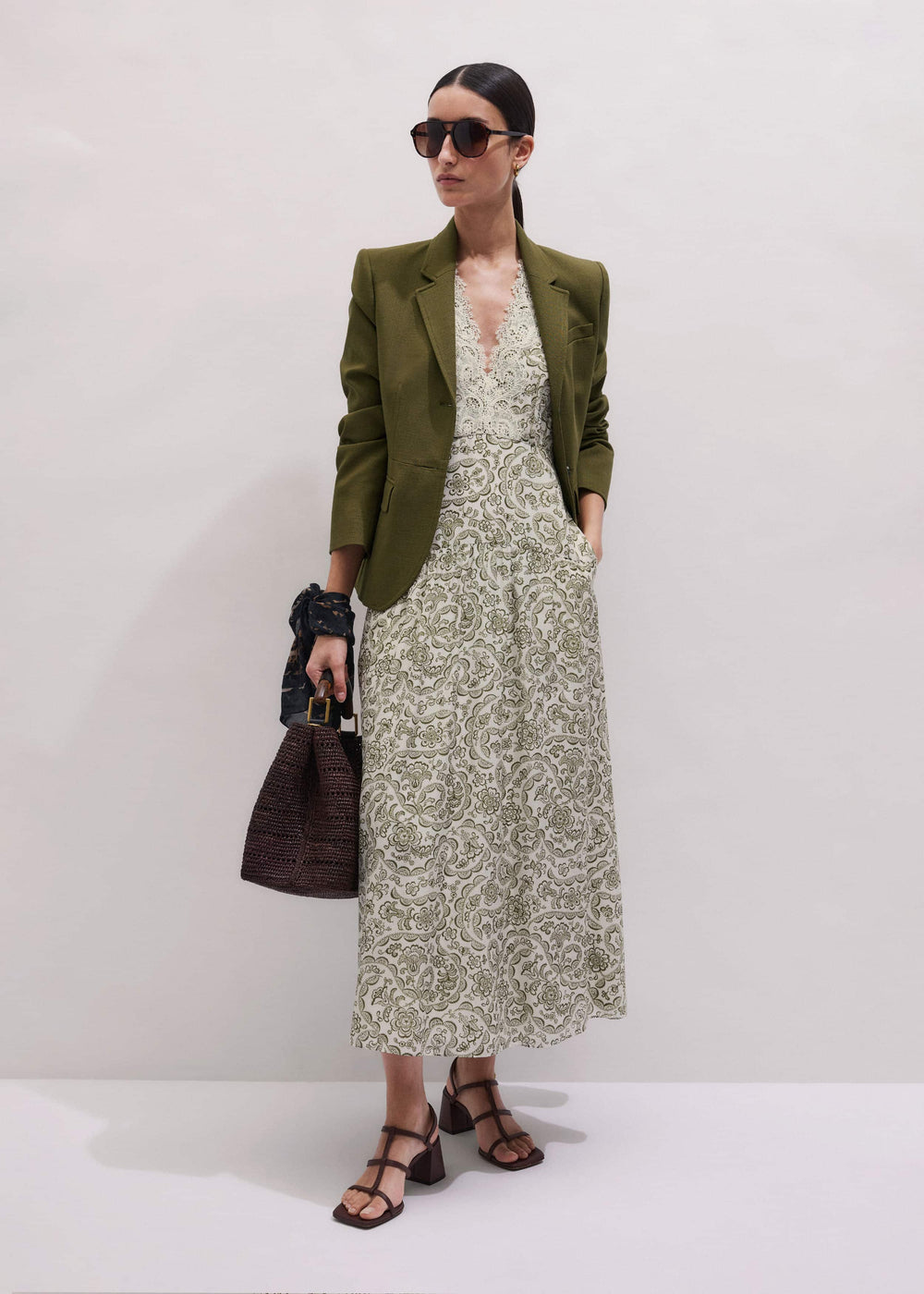 Olive Green Soft Sculpt Jacket meandem