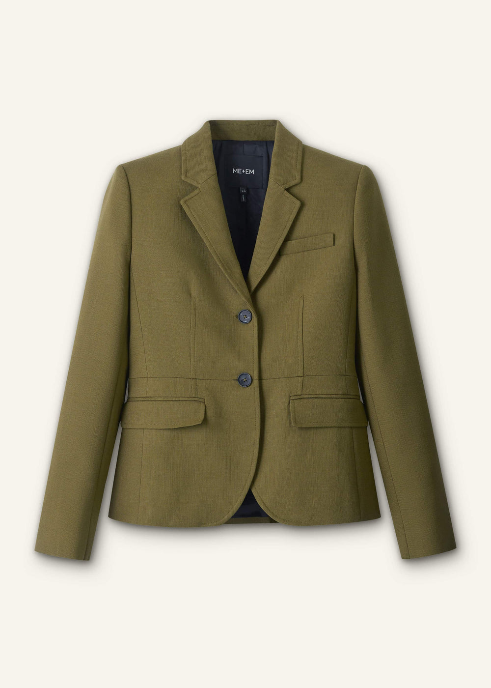 Olive Green Soft Sculpt Jacket meandem