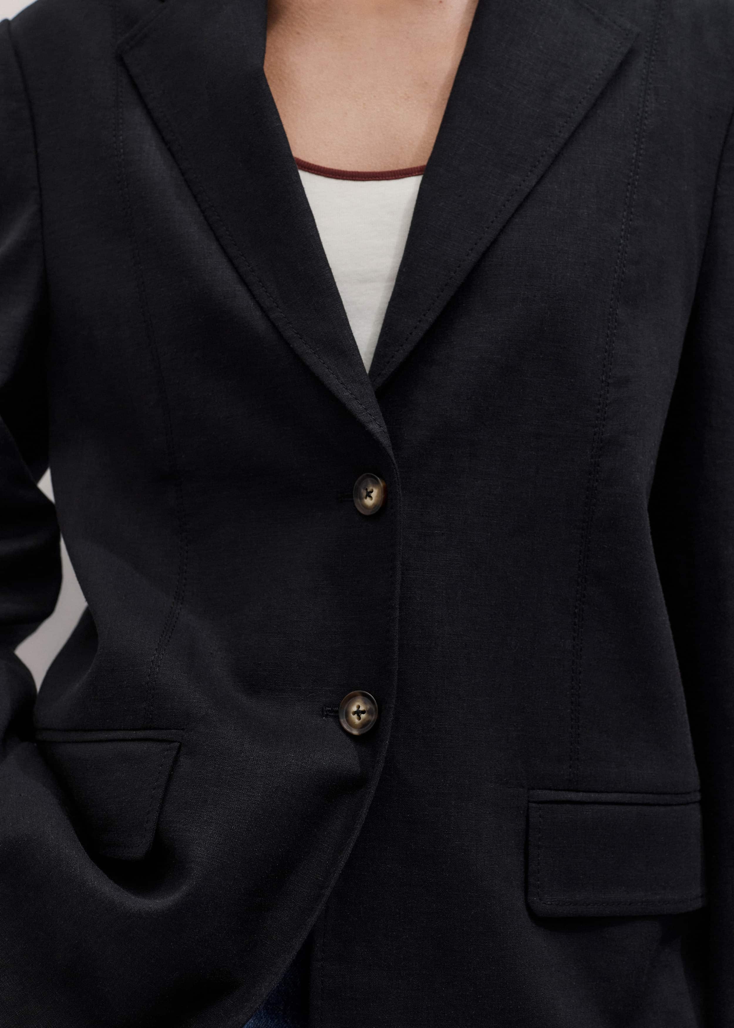 Black Summer Oversized Blazer meandem