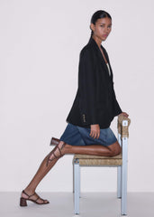 Black Summer Oversized Blazer meandem