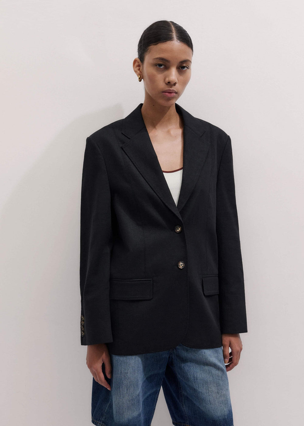 Black Summer Oversized Blazer meandem