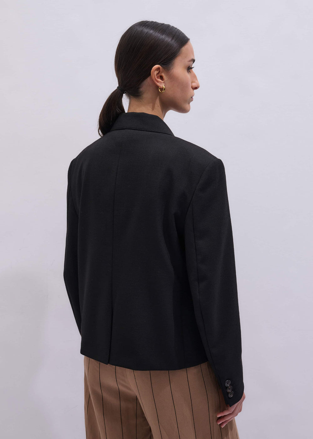 Black Icon Intelligently Oversized Short Blazer meandem