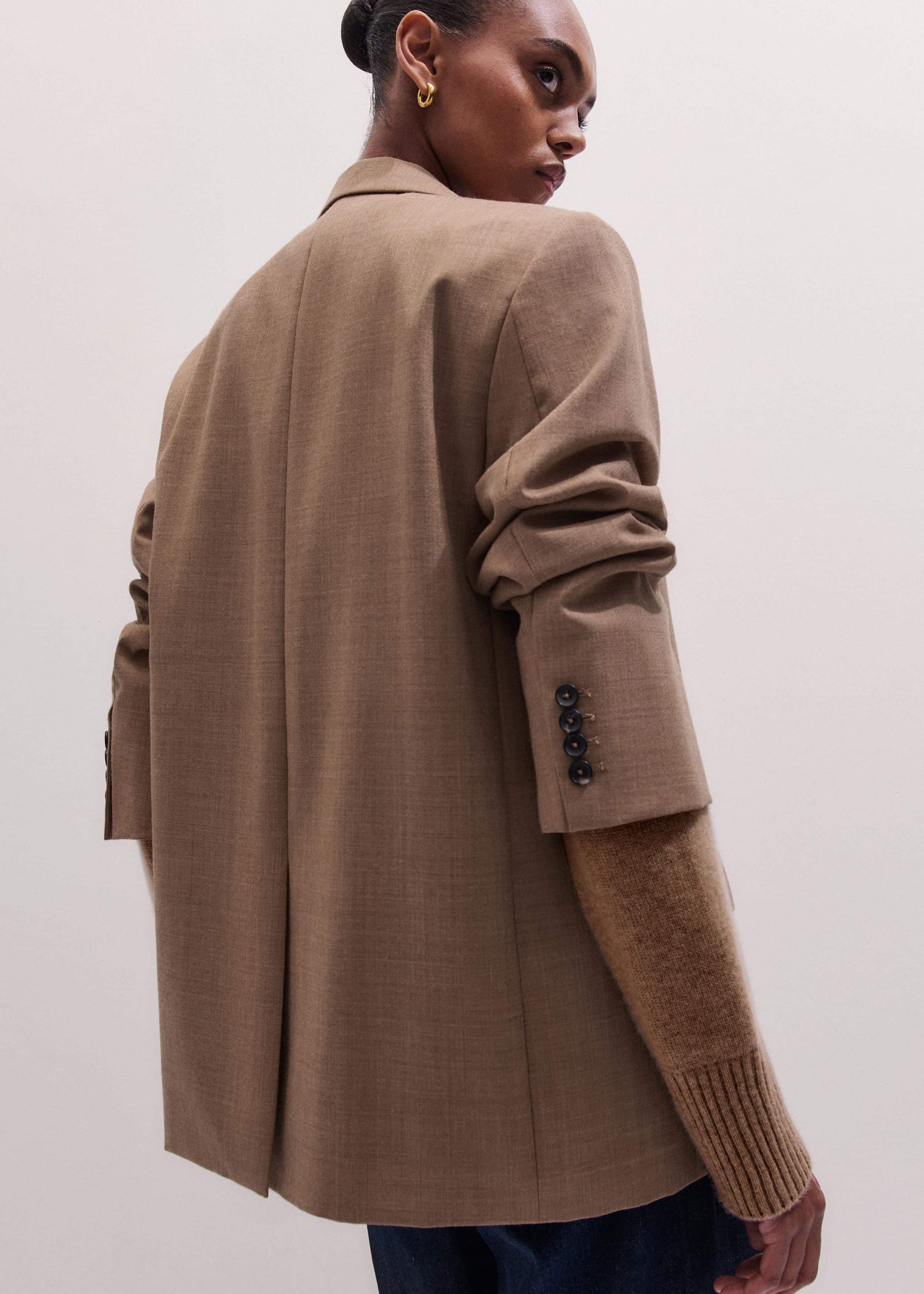 Brown Icon Oversized Blazer meandem