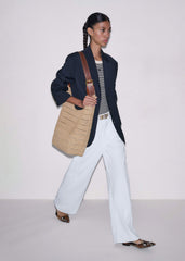 Navy Pinstripe Oversized Blazer meandem