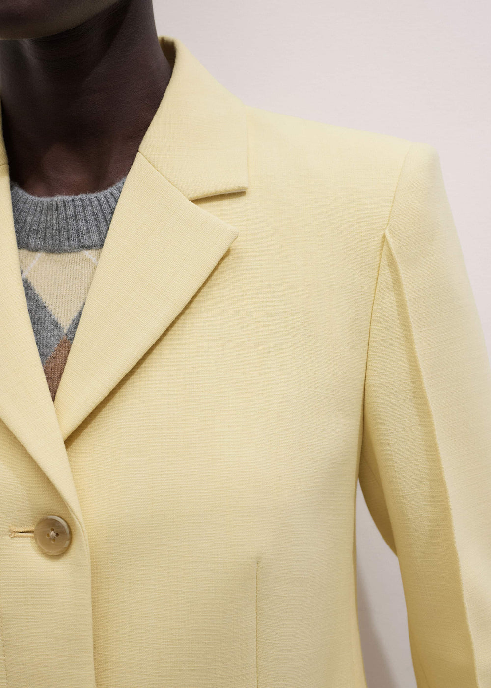 Yellow Slim Contour Blazer meandem