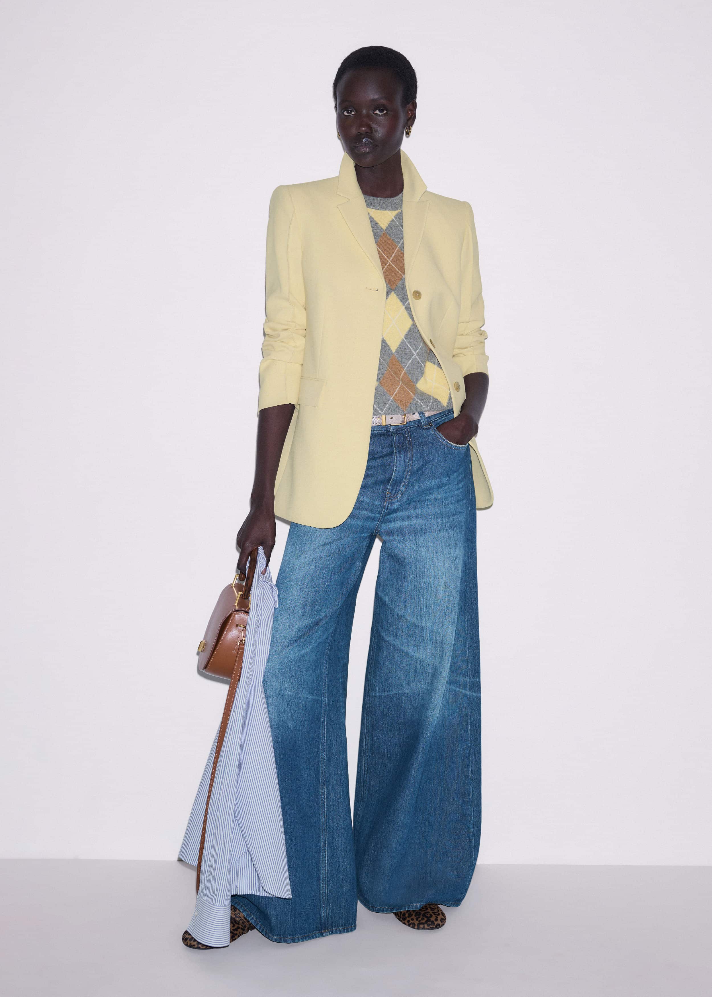 Yellow Slim Contour Blazer meandem