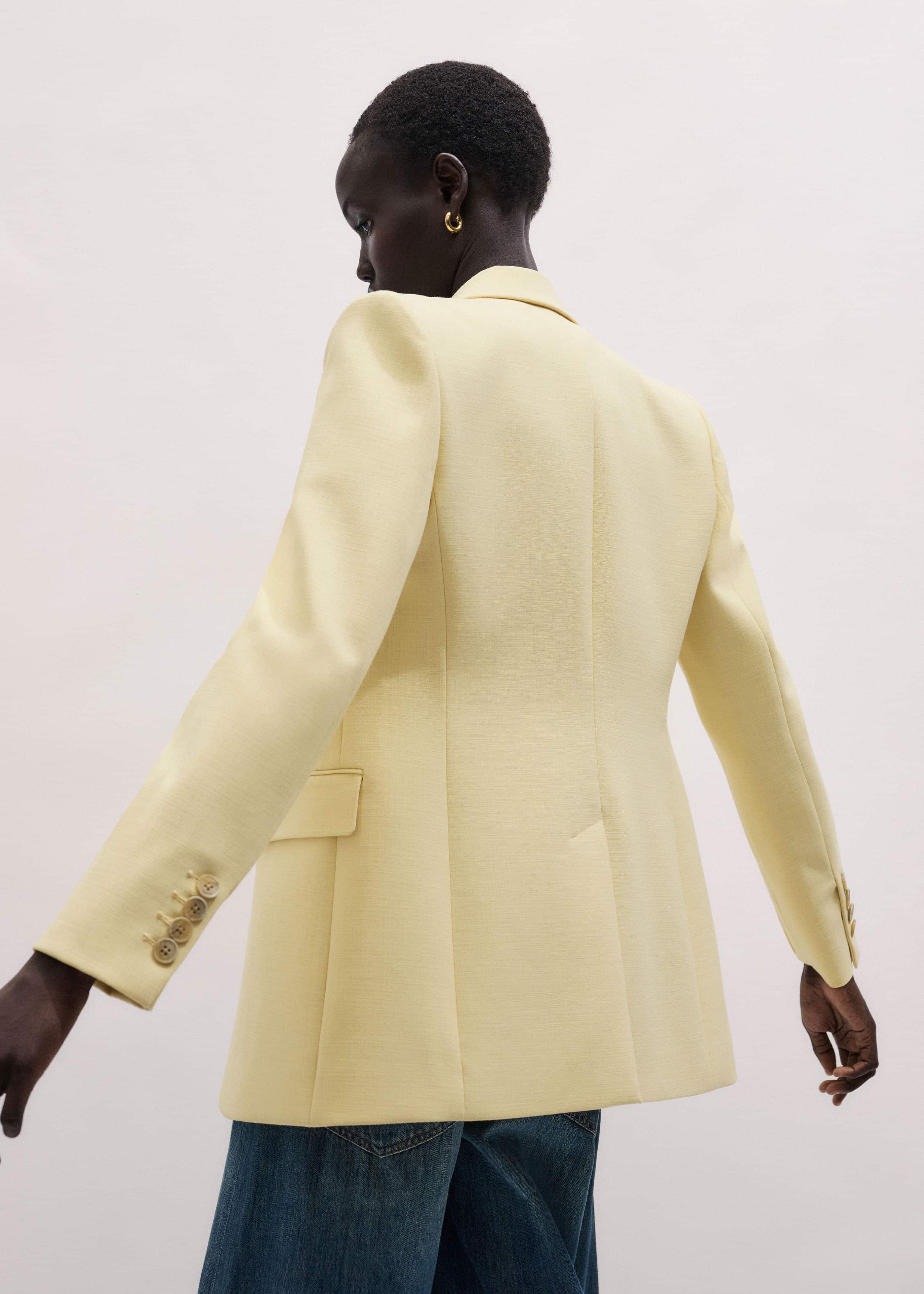 Yellow Slim Contour Blazer meandem
