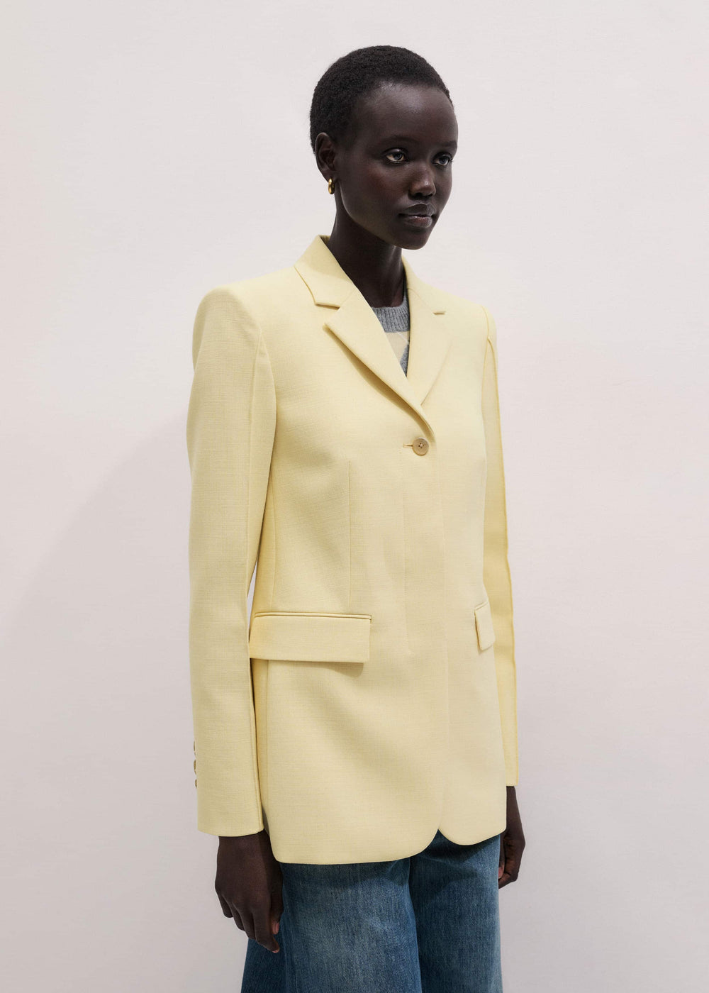Yellow Slim Contour Blazer meandem