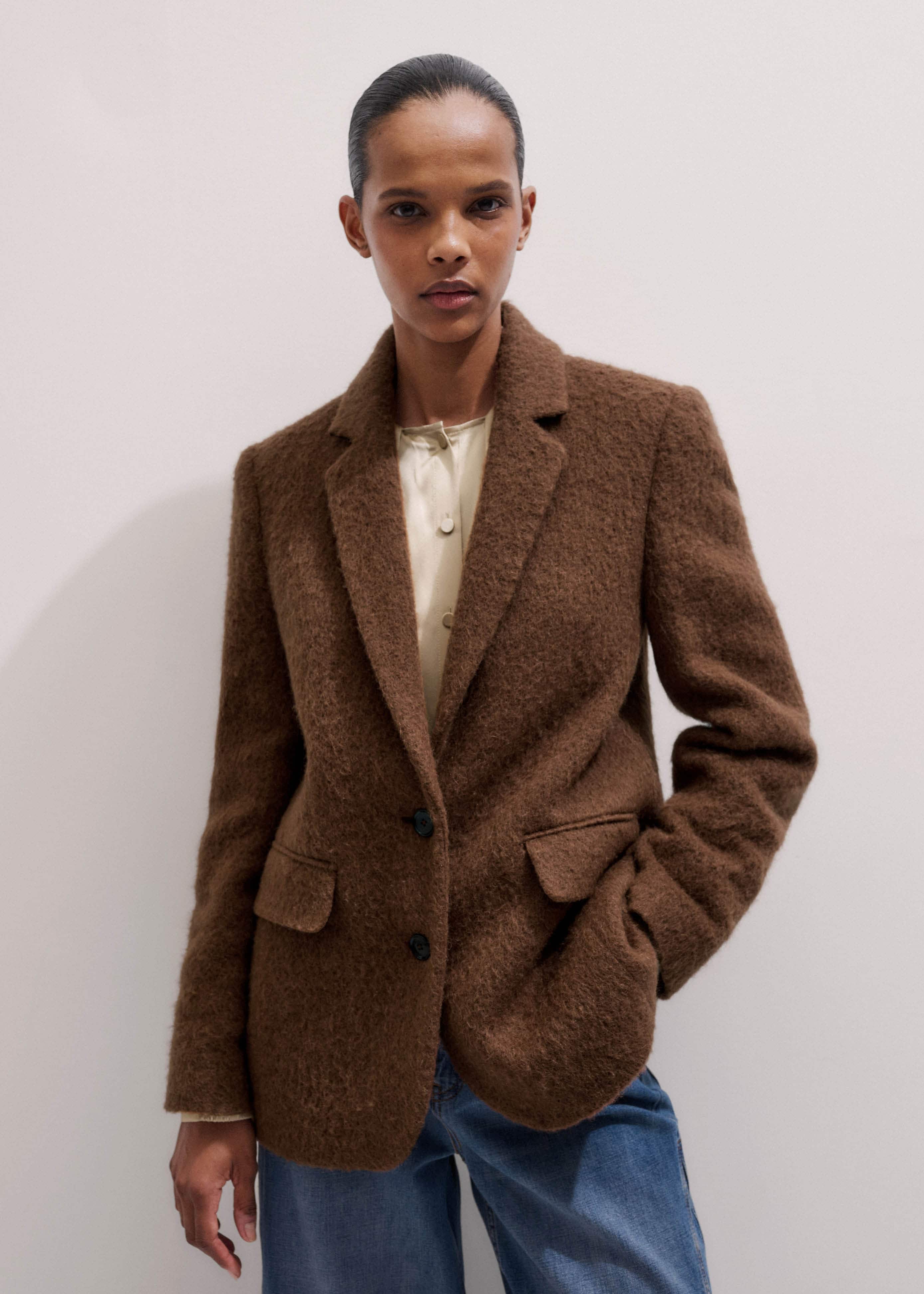 Brown Teddy Luxe Blazer meandem
