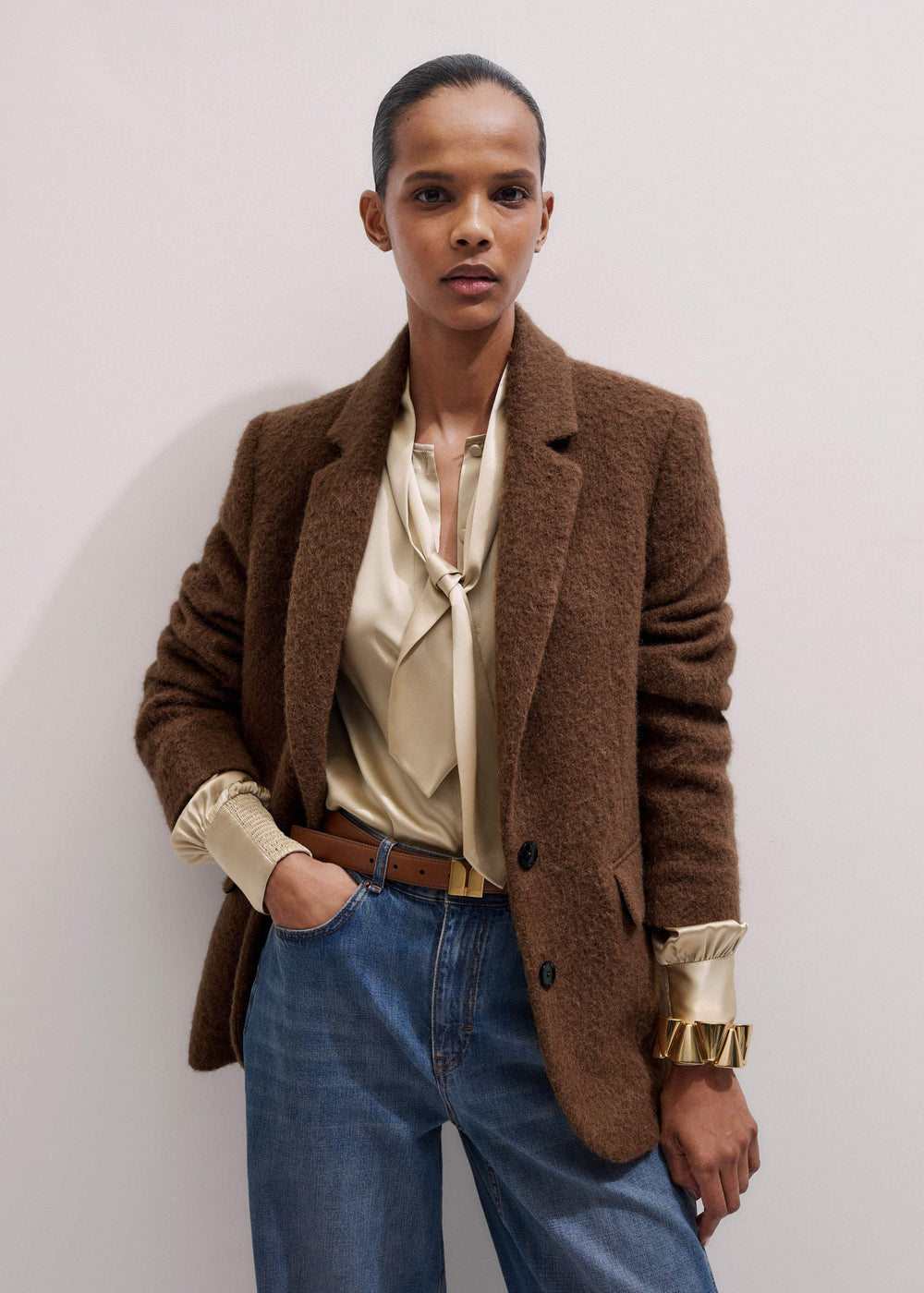 Brown Teddy Luxe Blazer meandem