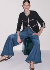 Black Straight Fit Jacket meandem