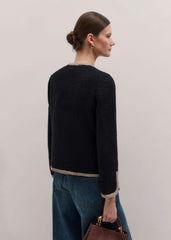 Black Straight Fit Jacket meandem
