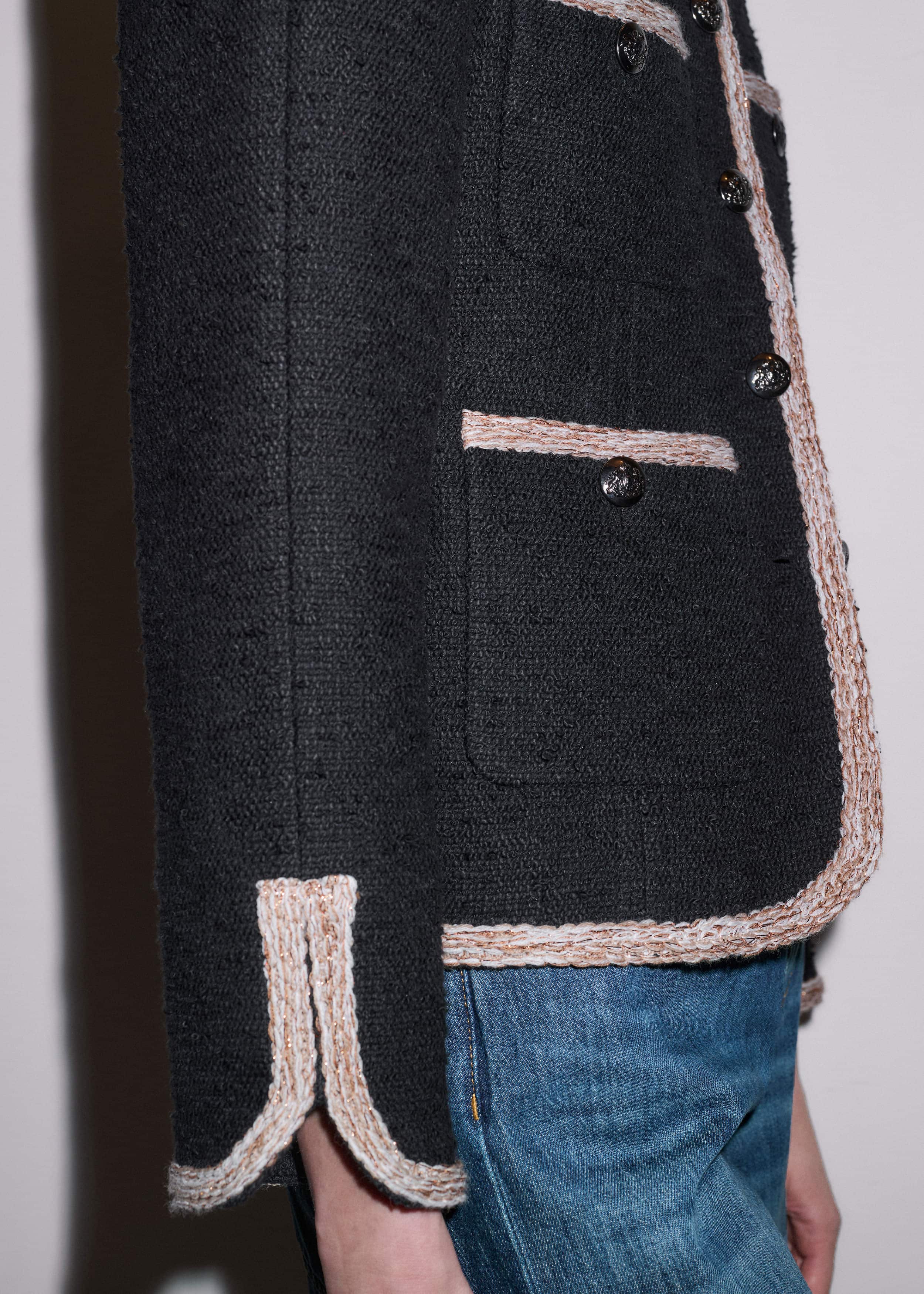 Black Straight Fit Jacket meandem