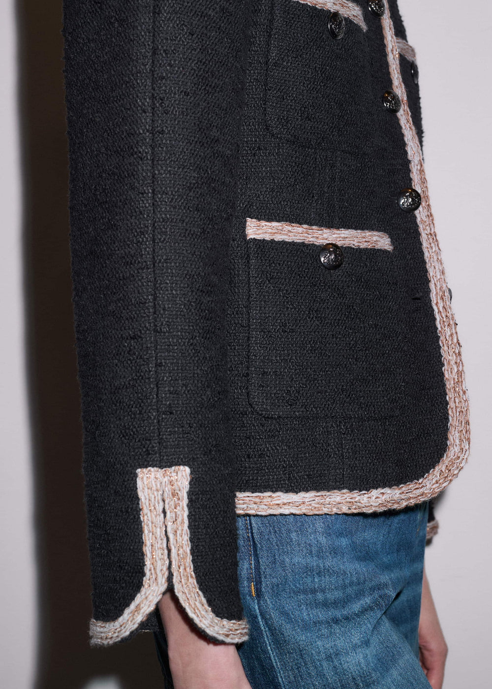 Black Straight Fit Jacket meandem