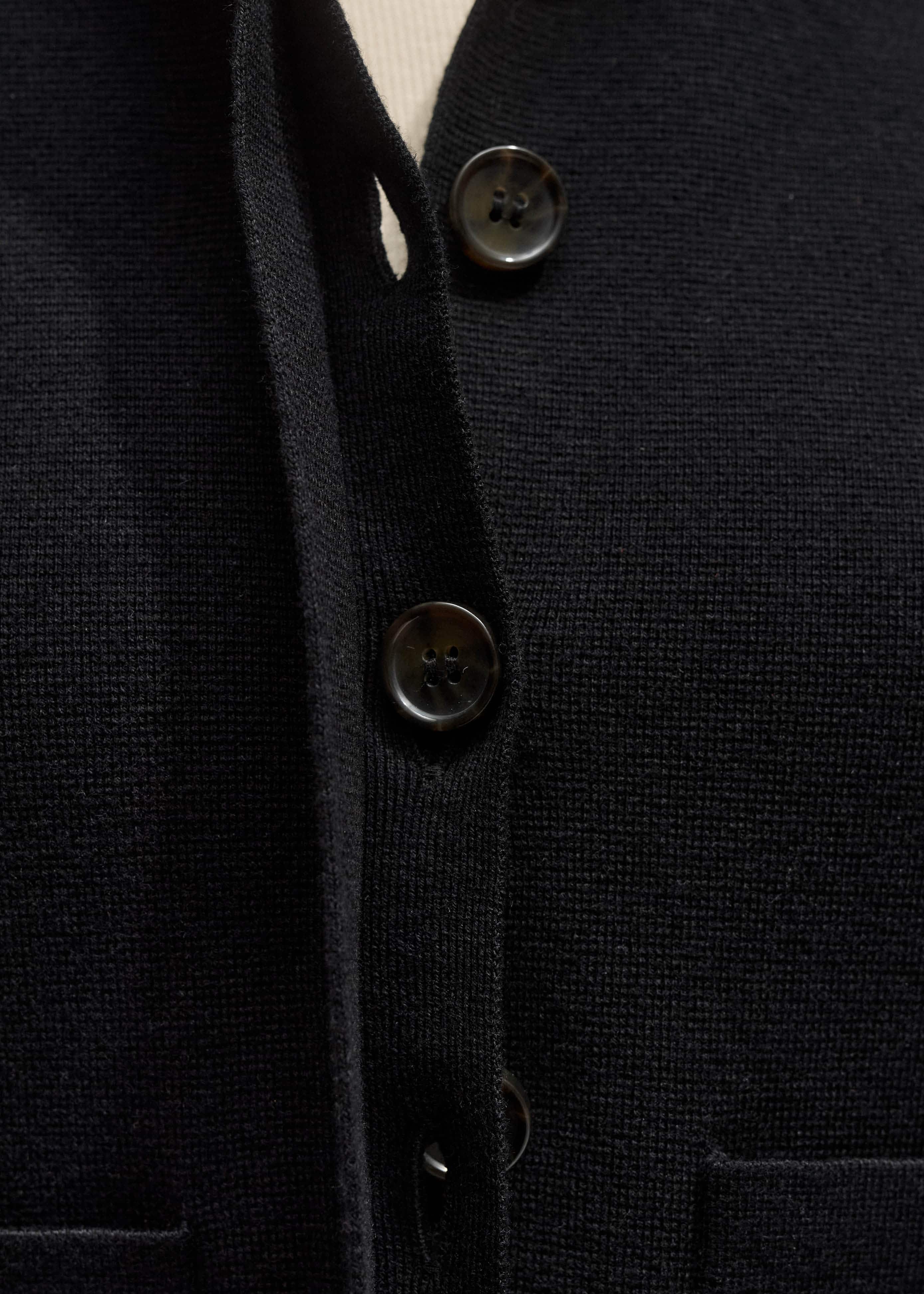 Black Milano Knit Short Sleeve Jacket meandem
