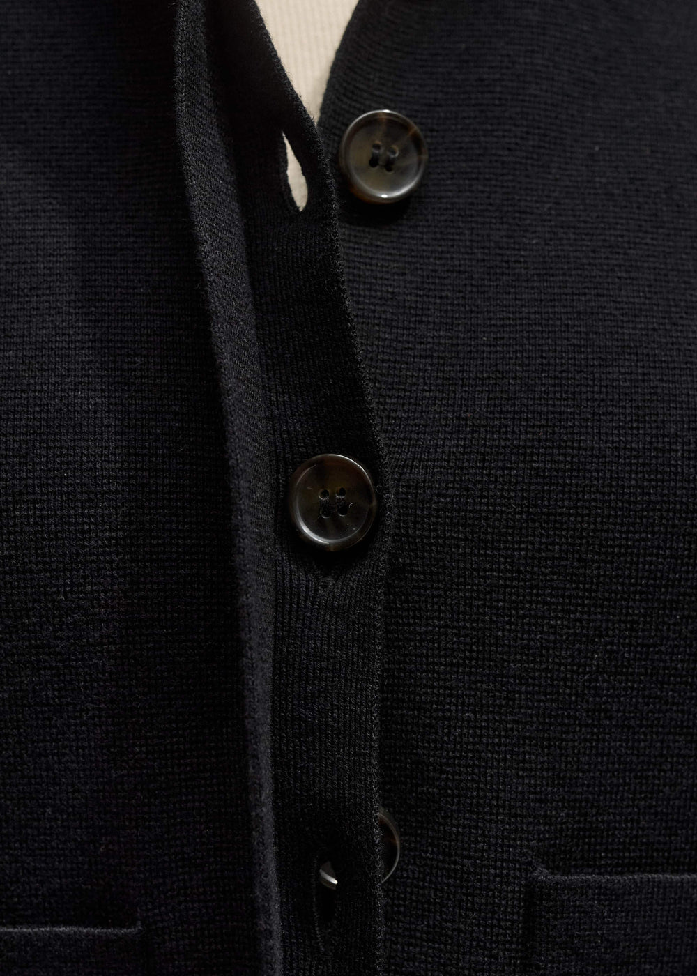 Black Milano Knit Short Sleeve Jacket meandem