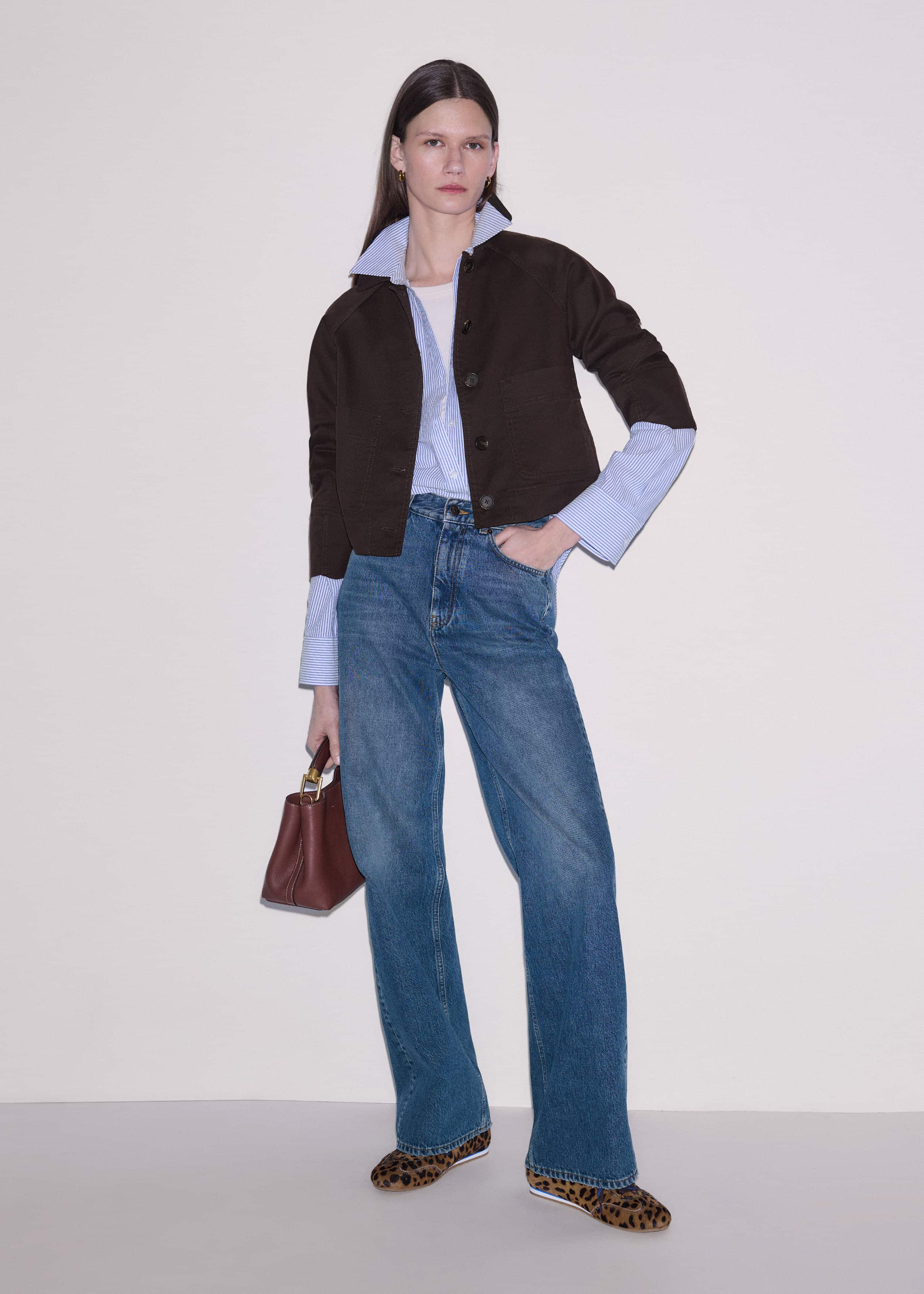 Brown Cocoon Sleeve Jacket meandem
