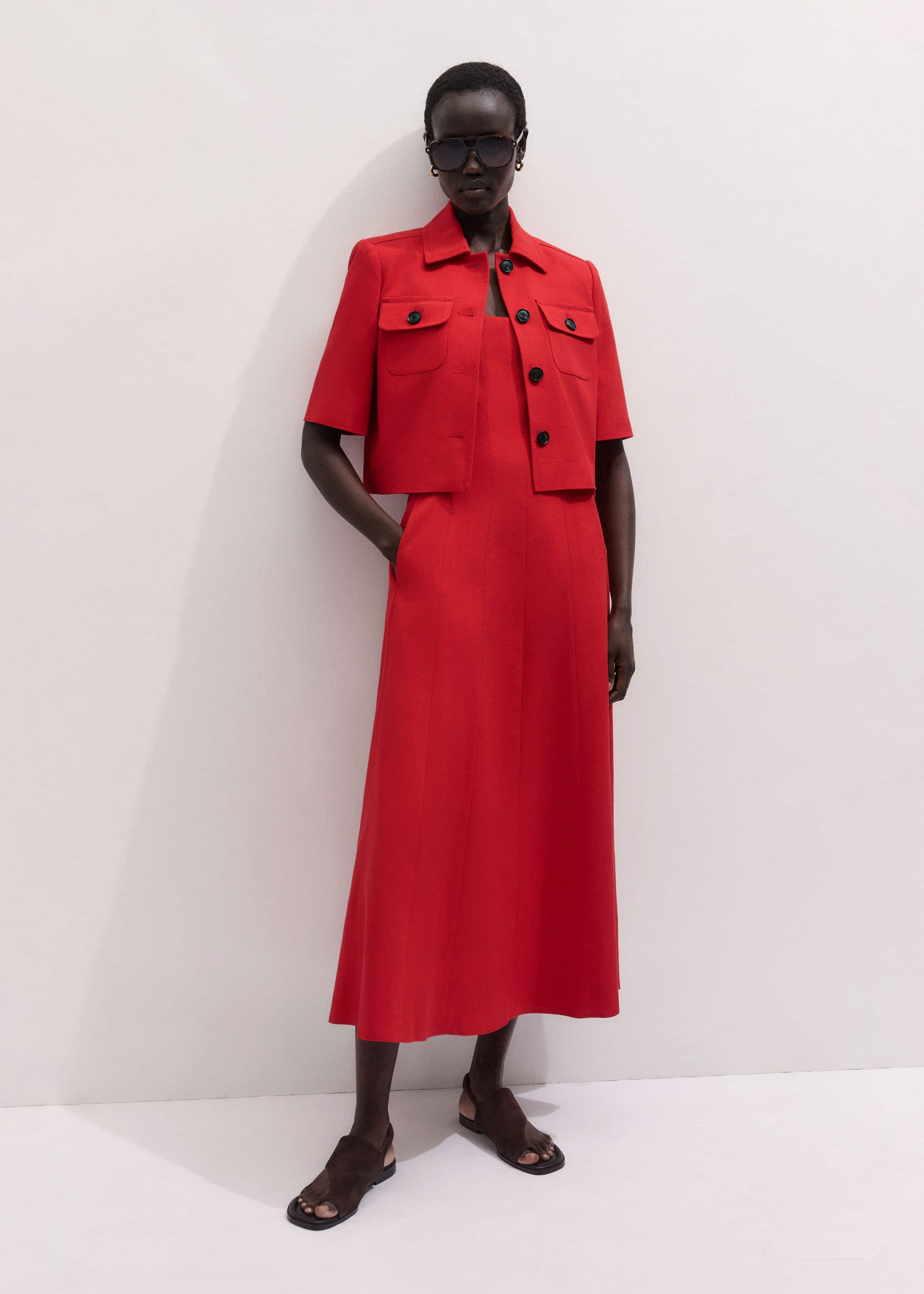 Red Box Crop Jacket meandem