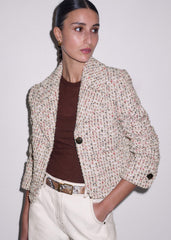 Cream Heritage Crop Jacket meandem
