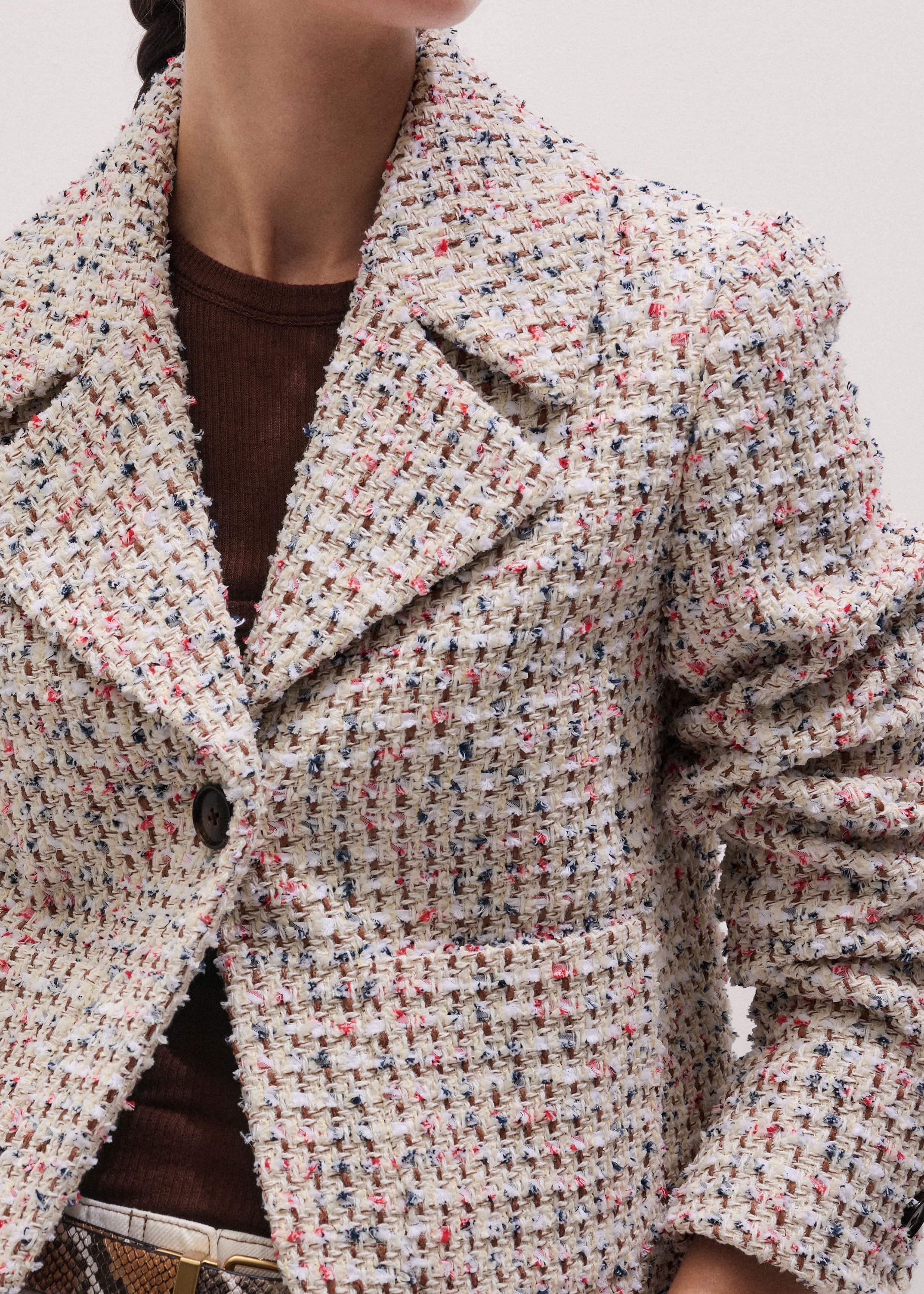 Cream Heritage Crop Jacket meandem