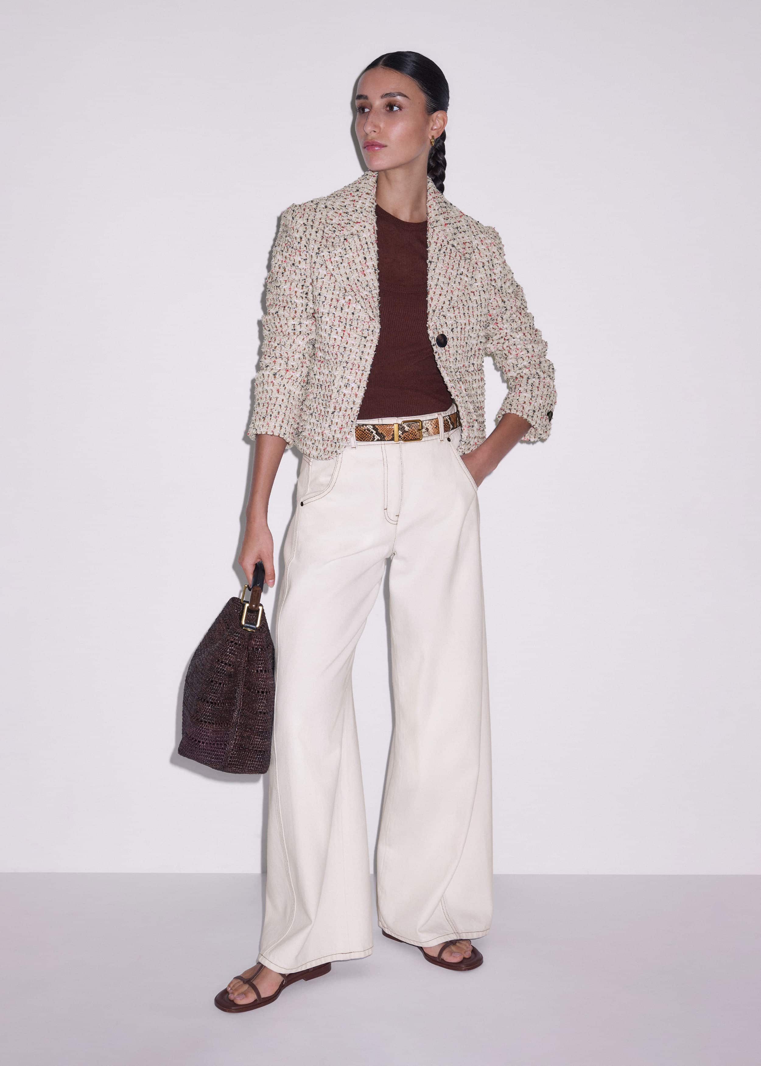 Cream Heritage Crop Jacket meandem