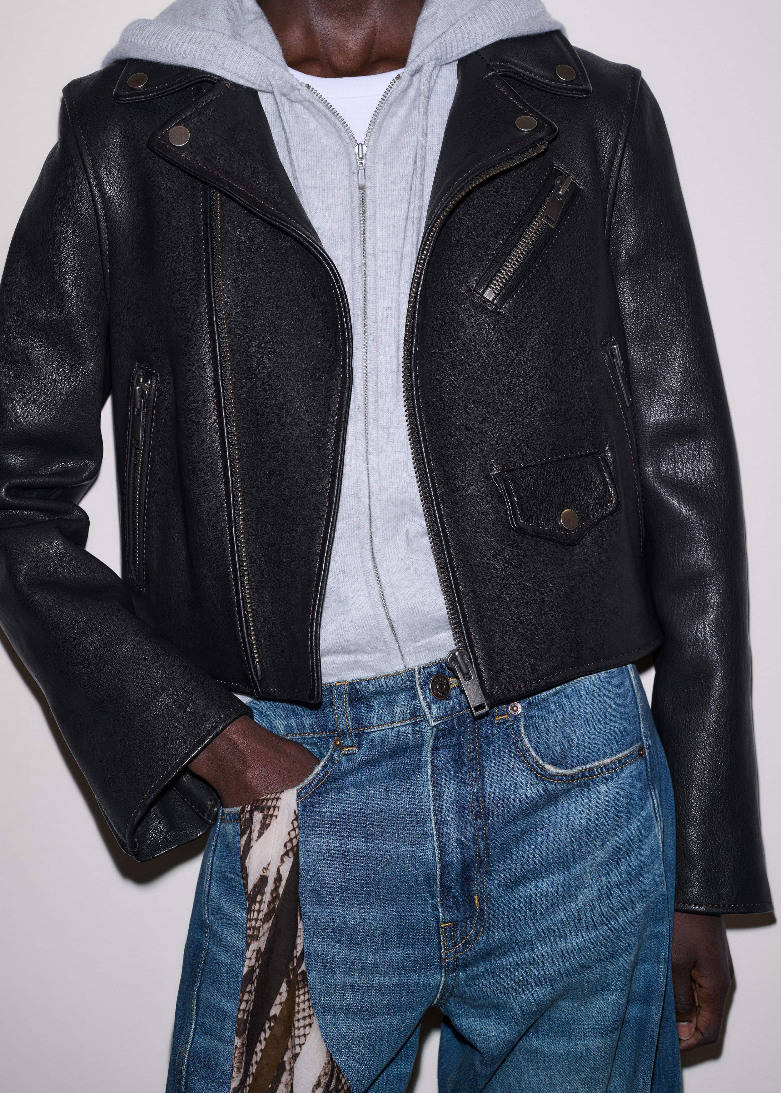 Black Perfect Little Biker Jacket meandem