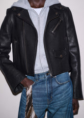 Black Perfect Little Biker Jacket meandem