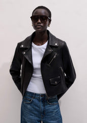 Black Perfect Little Biker Jacket meandem