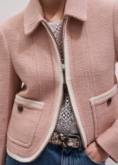 Pink Straight Crop Jacket meandem