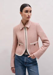 Pink Straight Crop Jacket meandem