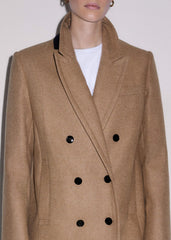 Brown Double-Breasted Coat meandem