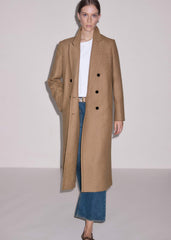 Brown Double-Breasted Coat meandem