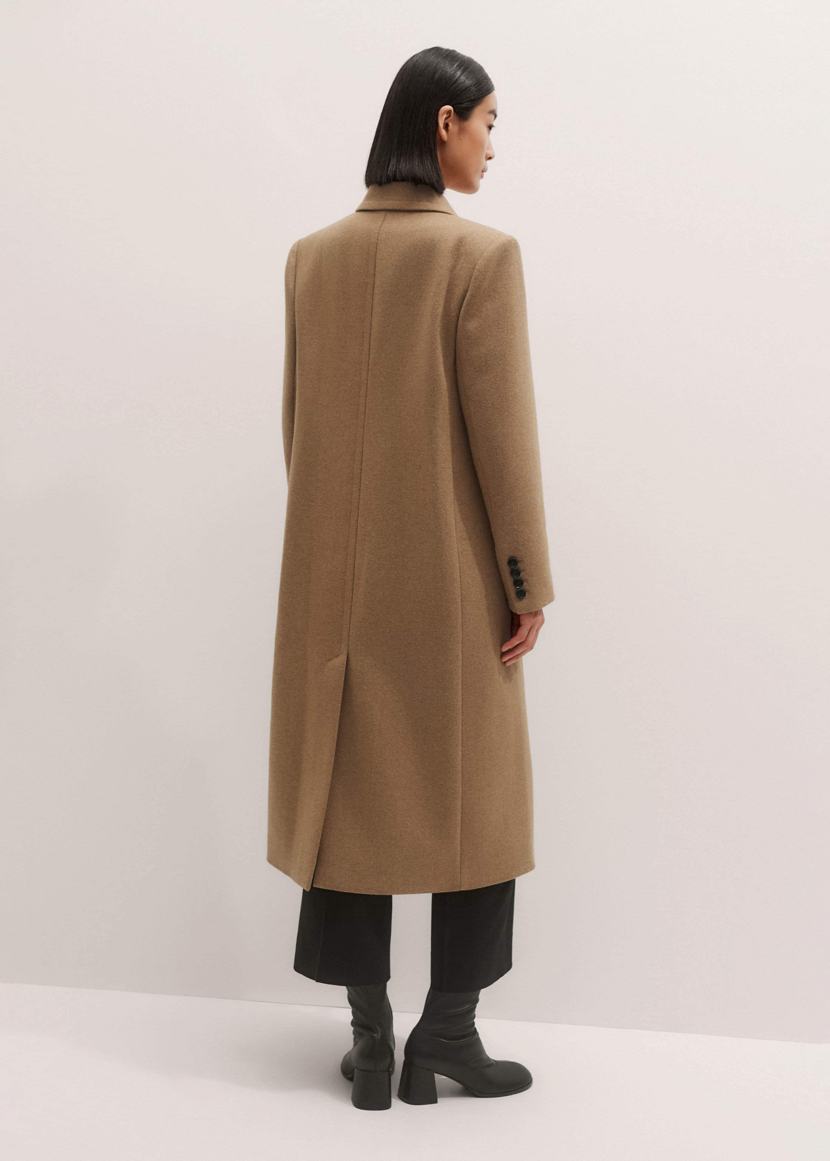 Brown Double-Breasted Coat meandem