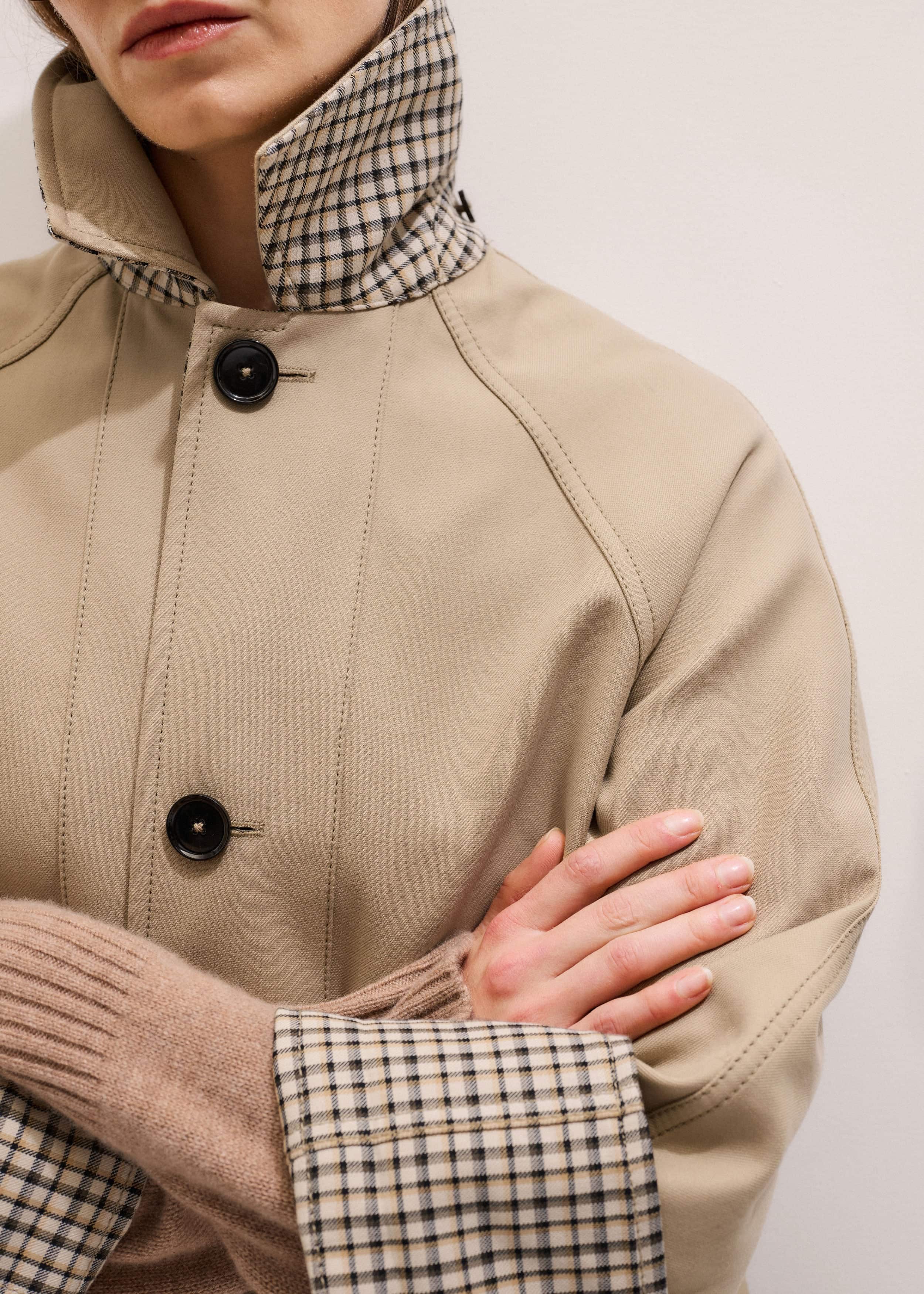 Camel Brown Reversible Mac + Hood meandem