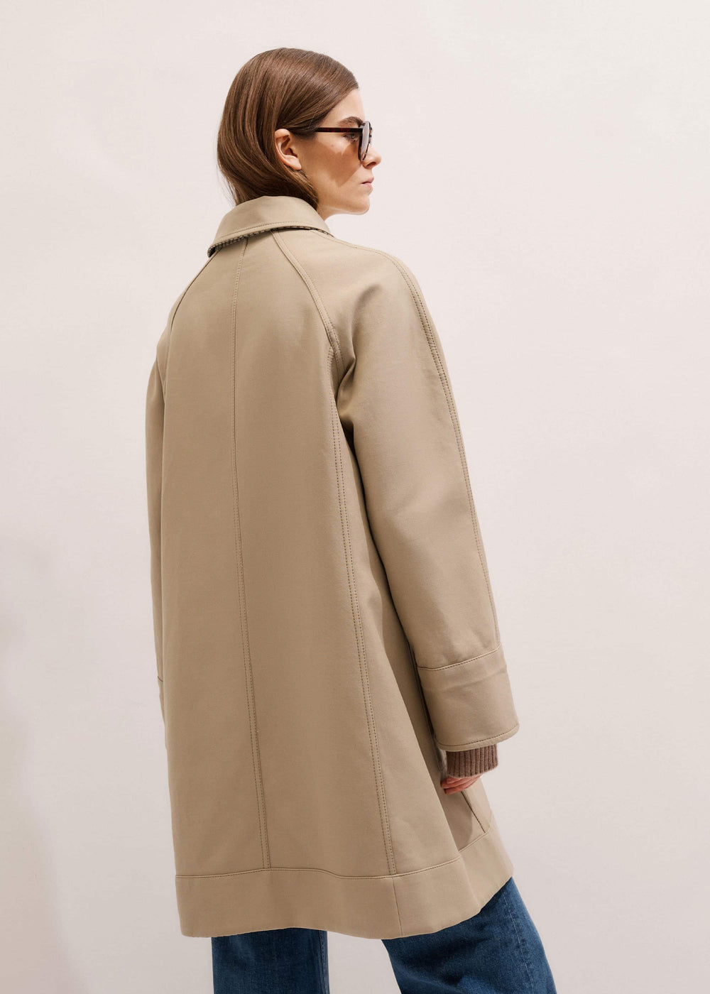 Camel Brown Reversible Mac + Hood meandem