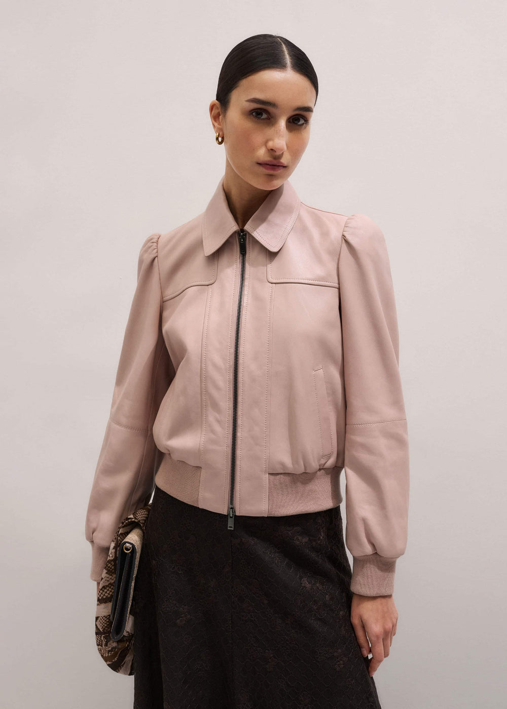 Pink Luxe Feminine Bomber Jacket meandem