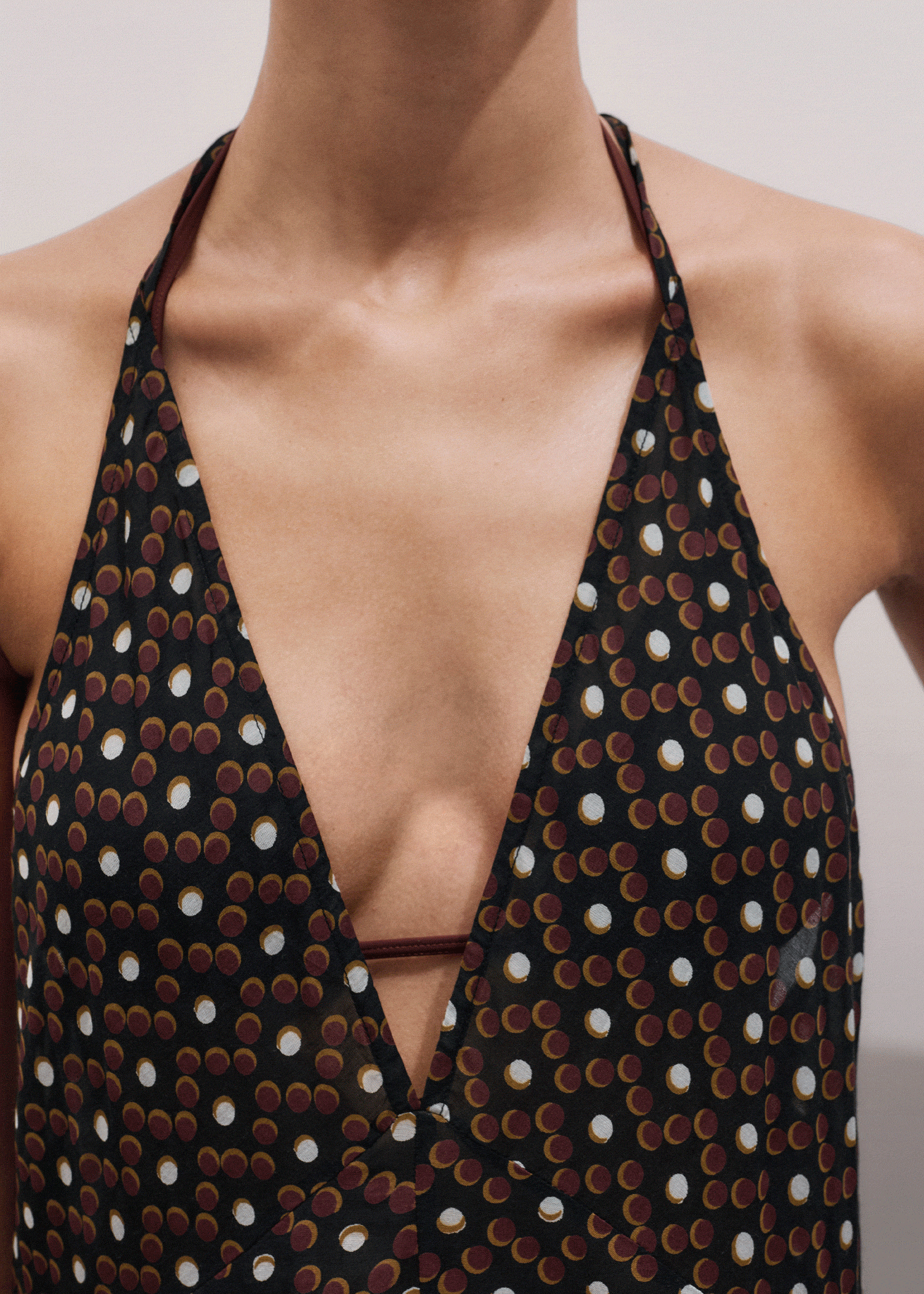 Black Halter Maxi Beach Dress meandem