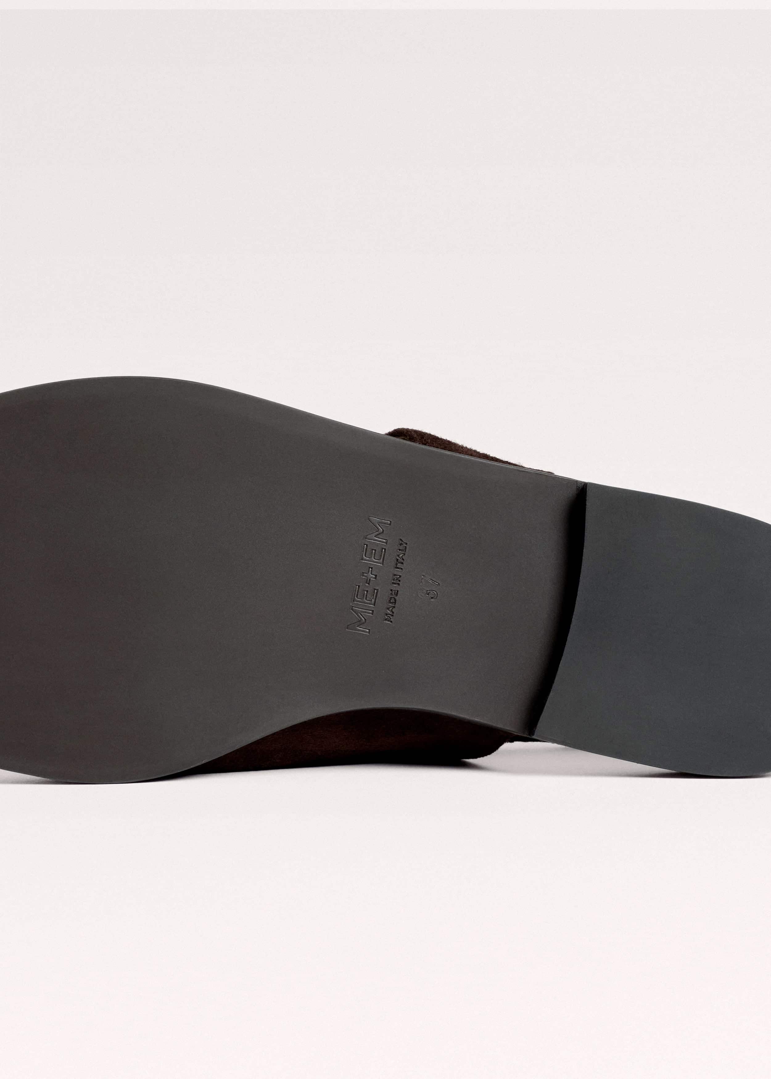 Brown Asymmetric Toe Loop Sandal meandem
