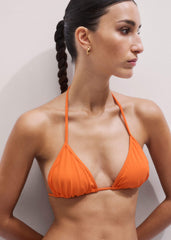 Orange Triangle Bikini Top meandem