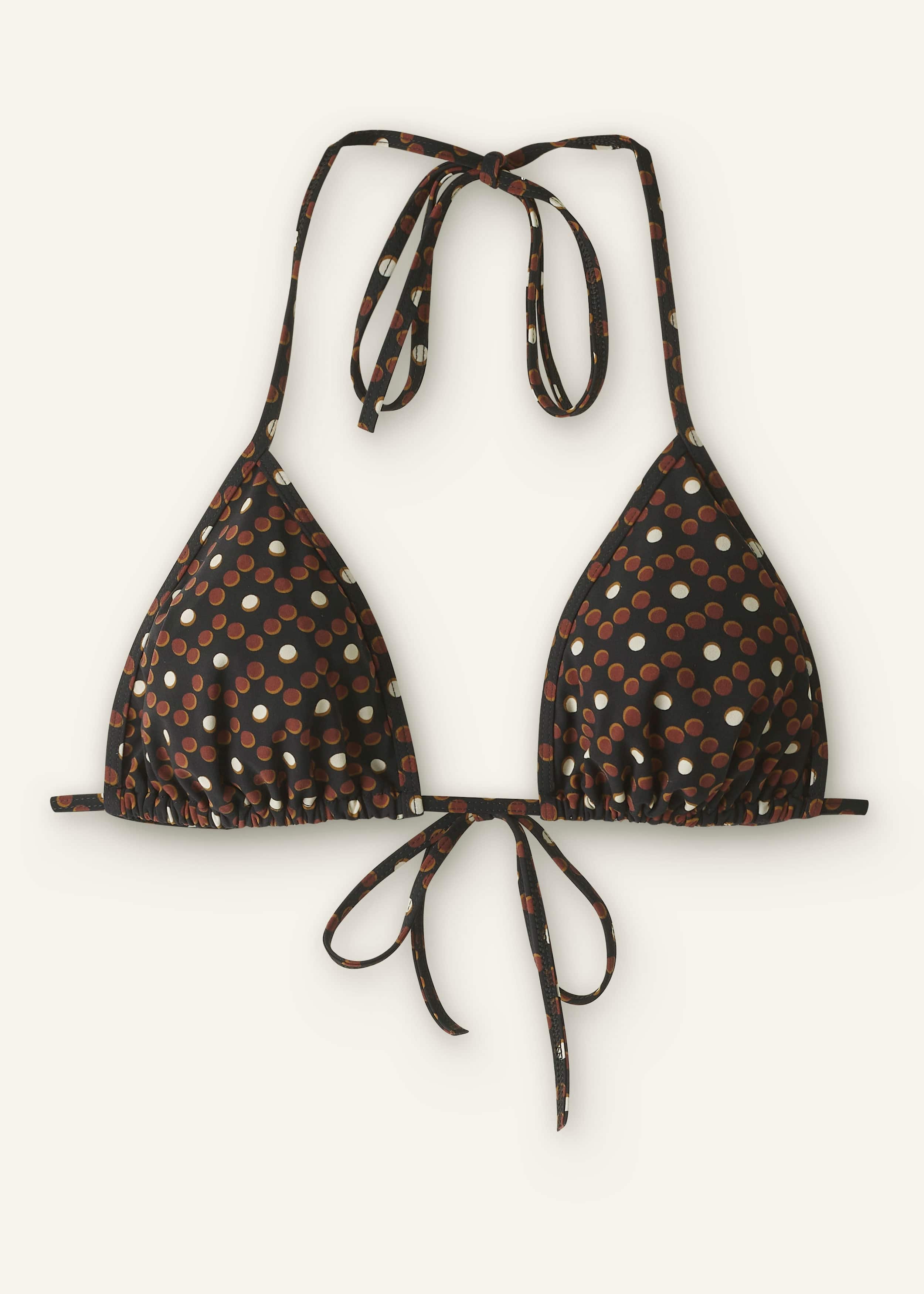 Cinnamon Brown Triangle Bikini Top meandem