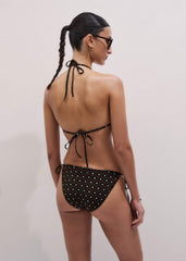 Cinnamon Brown Side Tie Bikini Bottom meandem