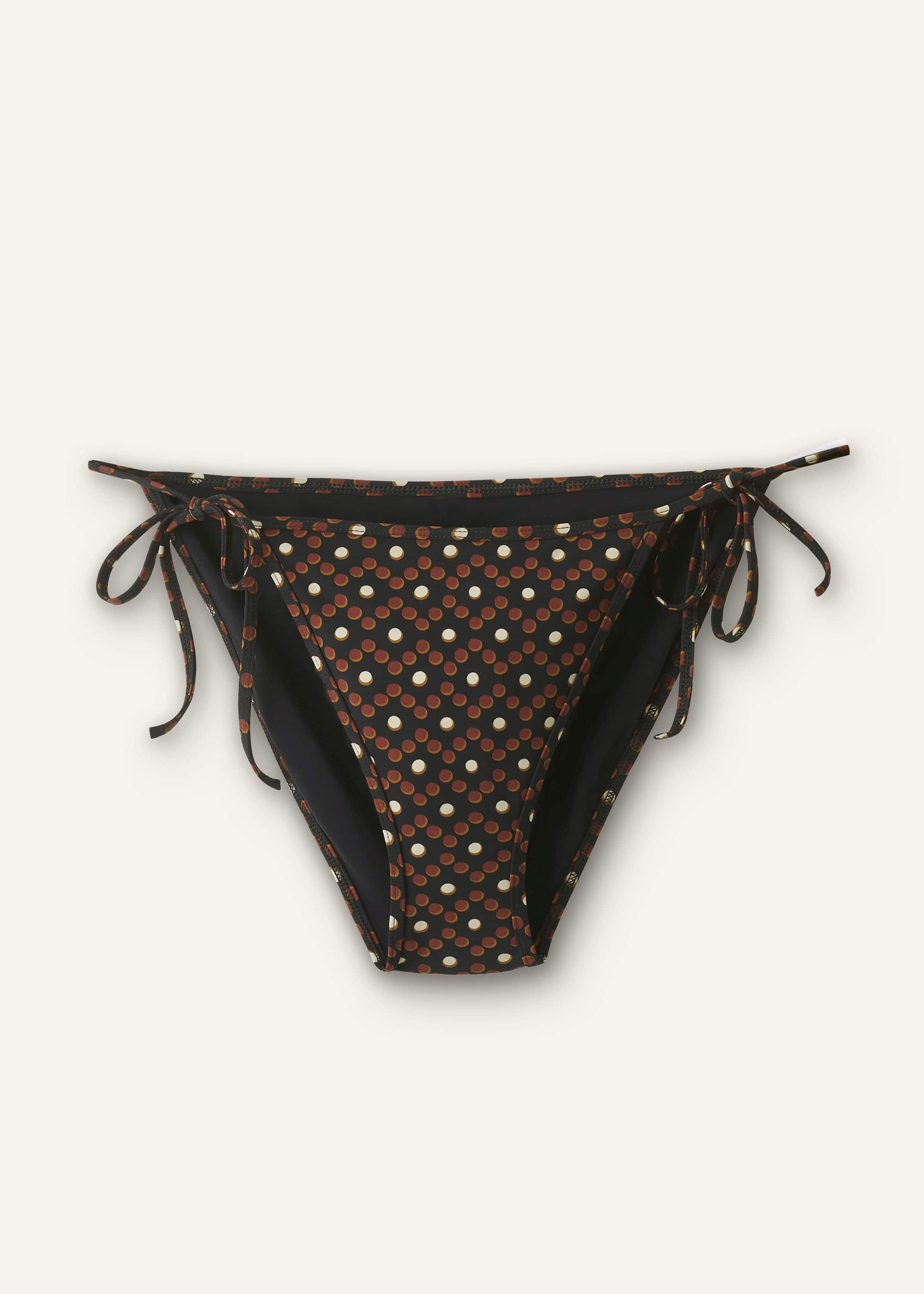 Cinnamon Brown Side Tie Bikini Bottom meandem